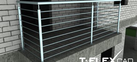 T-FLEX CAD – Balustrady  3D
