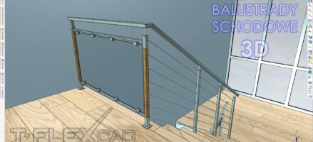 Balustrady schodowe w CAD